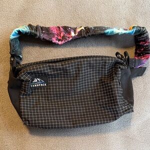 Thrupack Black Grid Summit Bum Fanny Pack with Galaxy Belt